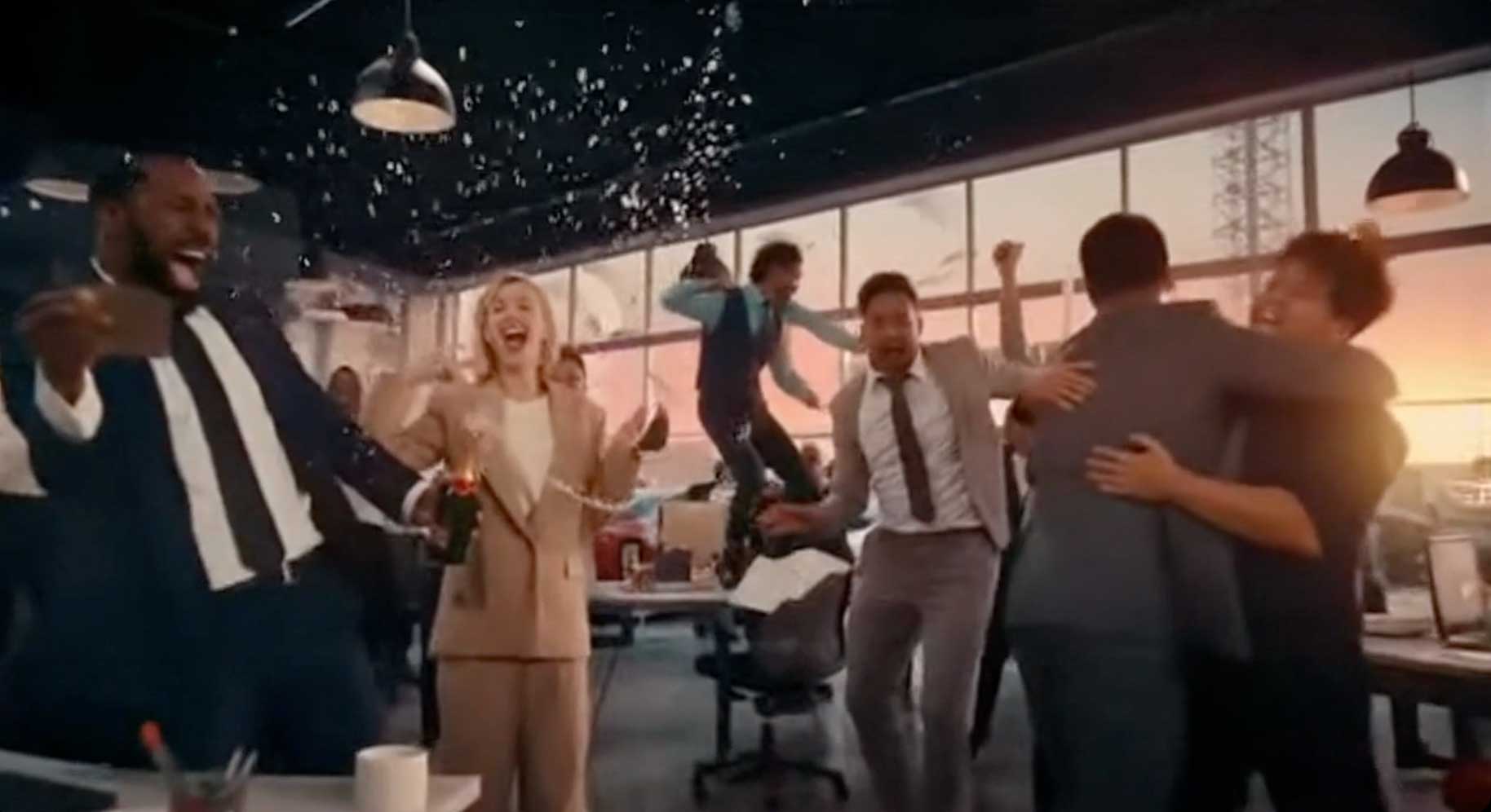 Team celebration